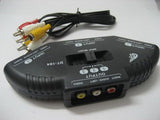 Game Selector DVD 3-Port RCA Switch, AV Selector & Video RCA Splitter