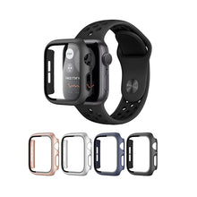 Load image into Gallery viewer, Hard Case and Glass Screen Protector for Apple Watch - 45mm Black