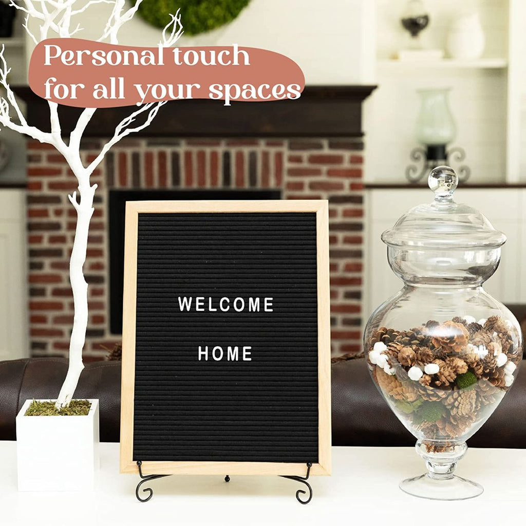 Mihuis Felt Letter Board Plaque with 328 Characters - 40 x 30cm