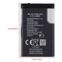 Load image into Gallery viewer, Teche Replacement Battery for Nokia 1100 BL-5C