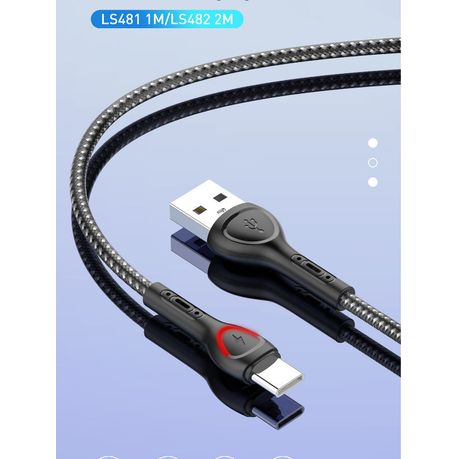 LDNIO LS481 2.4A Fast Charging Colour Changing Type C USB Cable - 1M