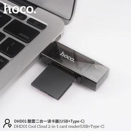 Card Reader 2 in 1 (Type-C + USB) - HOCO DHD01