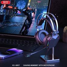 Load image into Gallery viewer, XO - XO-GE07 - 3D Surround Sound Gaming Headset With RGB Lighting - Black