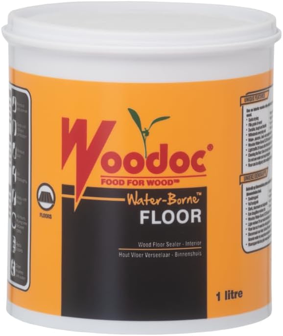 'Woodoc Water-Borne FLOOR (White) Gloss (1lt)