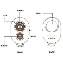 Load image into Gallery viewer, Bluetooth Remote Camera Shutter For Apple, IOS And Android - Black