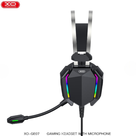 XO - XO-GE07 - 3D Surround Sound Gaming Headset With RGB Lighting - Black