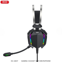 Load image into Gallery viewer, XO - XO-GE07 - 3D Surround Sound Gaming Headset With RGB Lighting - Black