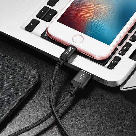 Hoco 2M USB Lightning Cable - Black