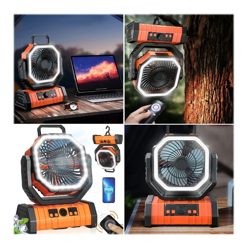 Outdoor/Camping 3-in-1 Unit (Fan, LED Light and Powerbank)