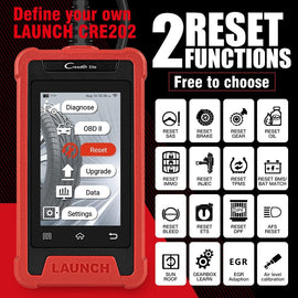 Launch Elite CRE202 OBDII ABS SRS Code Diagnostic Reader + 2 Reset Service (Parallel Import)