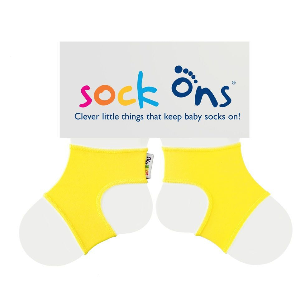 Sock Ons - Bright Yellow Baby Socks - (Size: 6 - 12 months) - 6-12 months