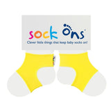 Sock Ons - Bright Yellow Baby Socks - (Size: 6 - 12 months) - 6-12 months