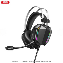 Load image into Gallery viewer, XO - XO-GE07 - 3D Surround Sound Gaming Headset With RGB Lighting - Black