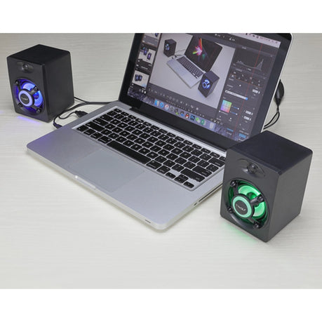 T-Wolf S1 Desktop Speakers with LED Light