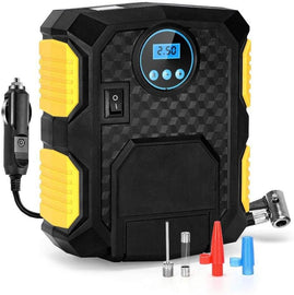 YY-3609 Digital Tire Inflator 12V DC, Portable Air Compressor Pump for Car Tire, Auto Tire Pump with LED Light, Digital Pressure Gauge for Car, SUV, Motorcycle Bicycle Sport Ball