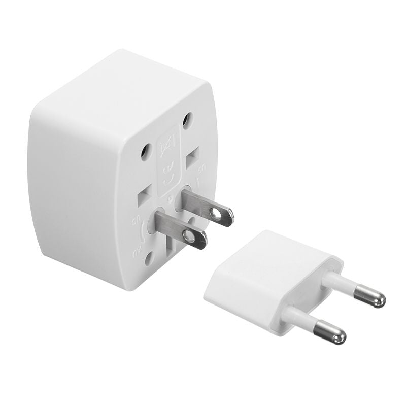 Travel Adapter International World Plug Adapter - Multiplug White Plug - 6A