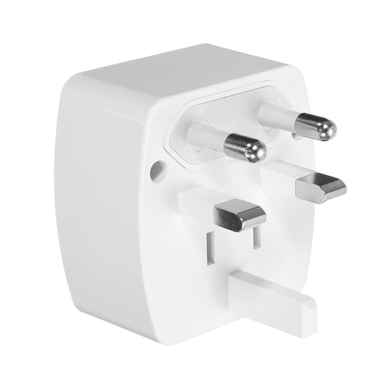 Travel Adapter International World Plug Adapter - Multiplug White Plug - 6A