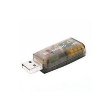 Load image into Gallery viewer, USB Sound Card Virtual 5.1 - Black