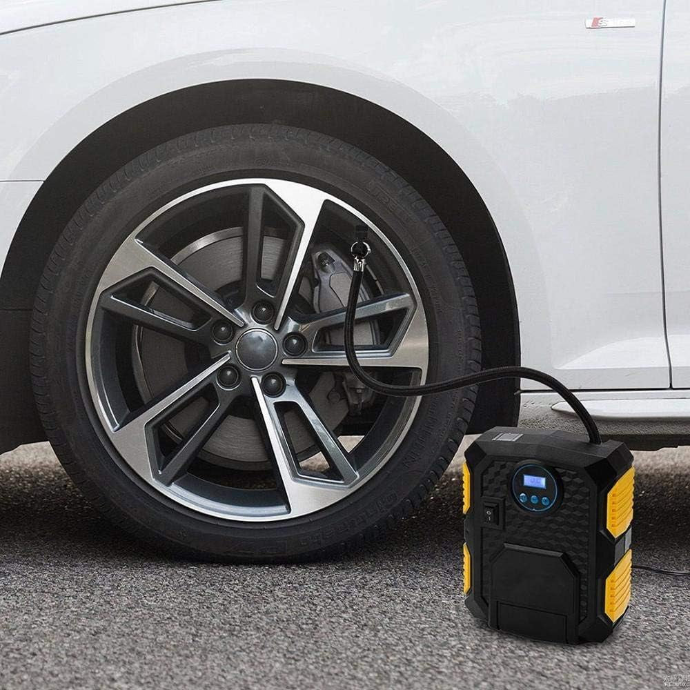 YY-3609 Digital Tire Inflator 12V DC, Portable Air Compressor Pump for Car Tire, Auto Tire Pump with LED Light, Digital Pressure Gauge for Car, SUV, Motorcycle Bicycle Sport Ball