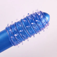 Load image into Gallery viewer, Soft Studded Ribbed Cock Ring Sleeve