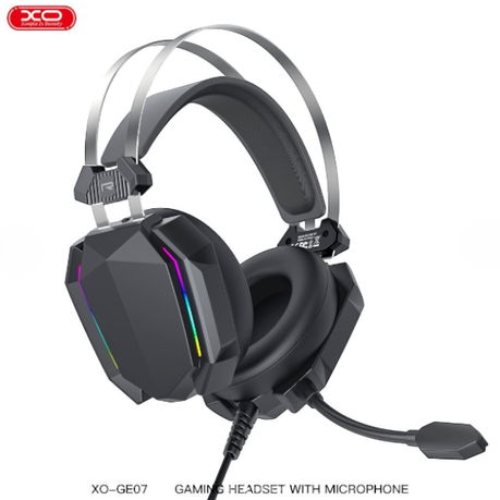 XO - XO-GE07 - 3D Surround Sound Gaming Headset With RGB Lighting - Black