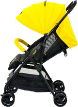 Load image into Gallery viewer, KidsEmbrace Batman Lightweight Compact Stroller, DC Comics Collapsable Stroller with Canopy, Yellow, 7701BATYL