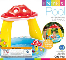 Load image into Gallery viewer, Intex Inflatable Mushroom Water Play Center Kiddie Swimming Pool for 1-3 Years Kids