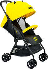 Load image into Gallery viewer, KidsEmbrace Batman Lightweight Compact Stroller, DC Comics Collapsable Stroller with Canopy, Yellow, 7701BATYL