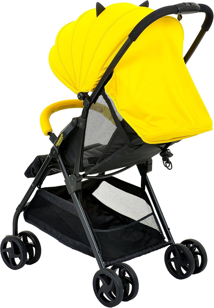 KidsEmbrace Batman Lightweight Compact Stroller, DC Comics Collapsable Stroller with Canopy, Yellow, 7701BATYL