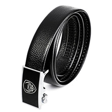 Load image into Gallery viewer, Men Casual Cow Leather Belt Waistband with Buckle Head, Length: 125cm, Length: 125cm
