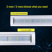 Load image into Gallery viewer, XY-60K Three Rows Aquarium Glass Fish Tank LED Aquatic Bracket Lamp, US Plug, XY-60K Three Rows