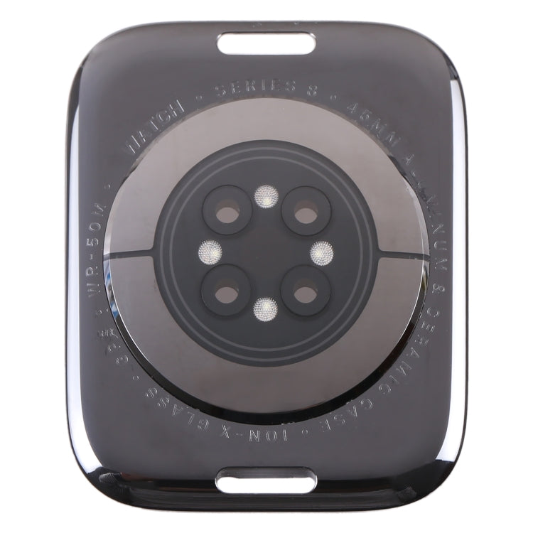 For Apple Watch Series 8 45mm GPS Glass Back Cover With Charging Module