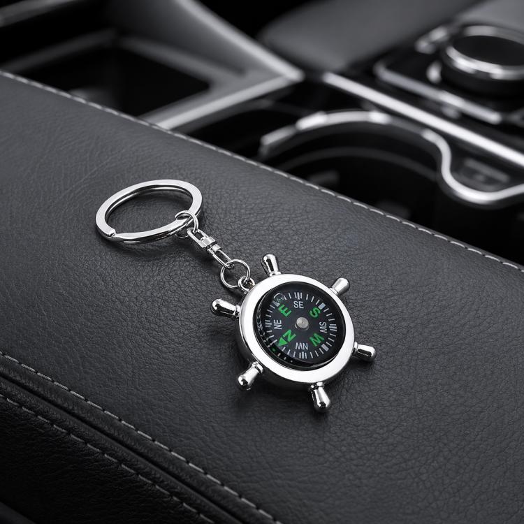Creative Rudder Compass Style Keychain, Rudder Compass