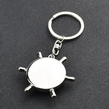 Load image into Gallery viewer, Creative Rudder Compass Style Keychain, Rudder Compass