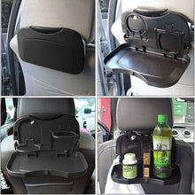 Load image into Gallery viewer, Folding Car Auto Back Seat Table Drink Food Cup Tray Holder Stand Desk, Black, Gray, Beige