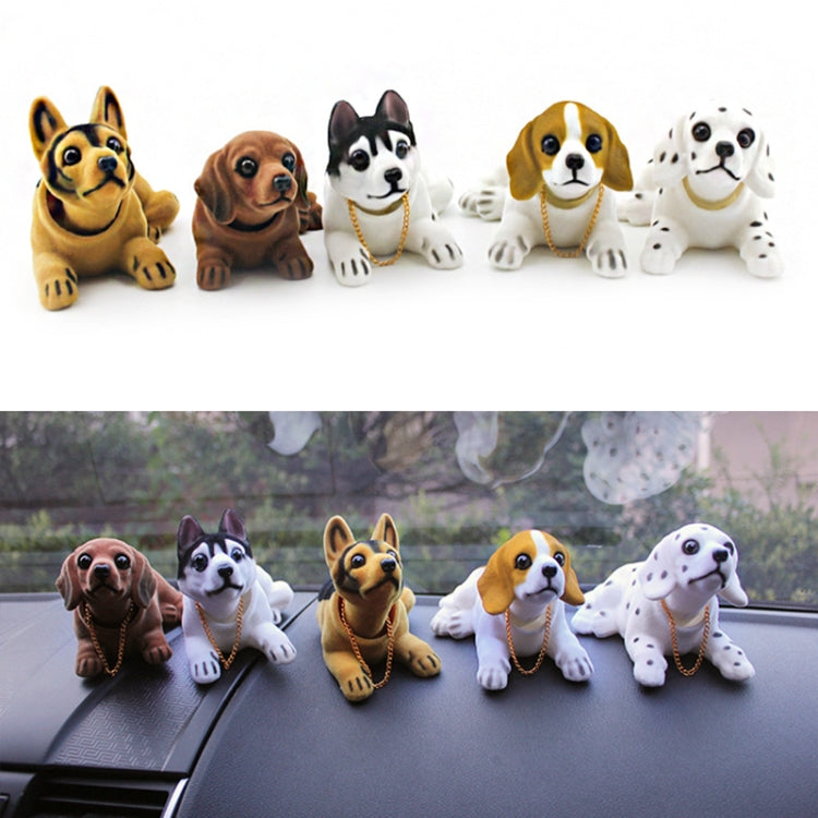 Dog Doll Car Ornaments, Sausage dog, Huskies, Dalmatians, Beagle, Shepherd