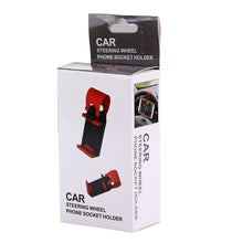 Load image into Gallery viewer, For iPhone, Galaxy, Huawei, Xiaomi, LG, HTC and Other Smart Phones, Steering Wheel Bracket