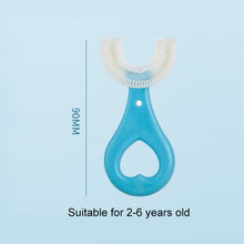 Load image into Gallery viewer, U-shaped Children Baby Hand-held Soft Toothbrush Brushing Artifact for 2-6 Years Old, Style: Heart Shape, Heart Shape
