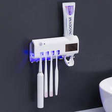 Load image into Gallery viewer, Ultraviolet Toothbrush Sterilizer Bathroom Wall-mounted Toothbrush Holder