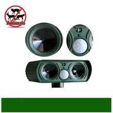 Load image into Gallery viewer, 2 PCS Powerful Ultrasonic Solar-powered Animal Repeller With PIR Sensor &amp; Light Sensor, Got the CE / ROHS Certification, 2PCS RC-510