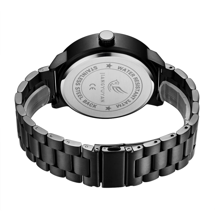 JIANGYUYAN 1739 Men Fashion & Casual Quartz Wrist Watch with Stainless Steel Band