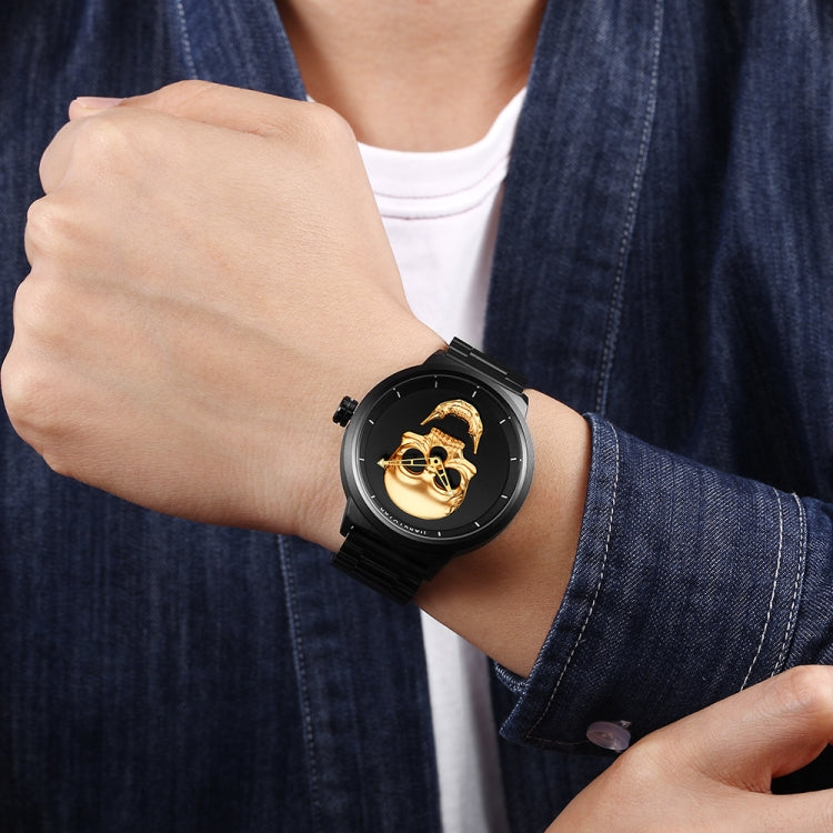 JIANGYUYAN 1739 Men Fashion & Casual Quartz Wrist Watch with Stainless Steel Band