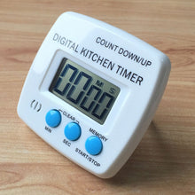 Load image into Gallery viewer, Kitchen Timer Digital Electronic Loud Alarm Magnetic Backing With Holder for Cooking Baking Sports Games Office