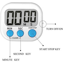 Load image into Gallery viewer, Digital Kitchen Timer Electronic Alarm Magnetic Backing with LCD Display for Cooking Baking Sports Games Office, HX103-2, 118