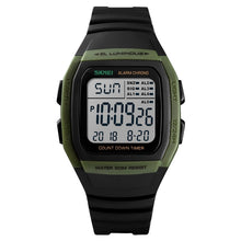 Load image into Gallery viewer, SKMEI 1278 Fashionable Outdoor 50m Waterproof Digital Watch Student Sports Wrist Watch Support 5 Group Alarm Clocks