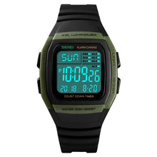 Load image into Gallery viewer, SKMEI 1278 Fashionable Outdoor 50m Waterproof Digital Watch Student Sports Wrist Watch Support 5 Group Alarm Clocks
