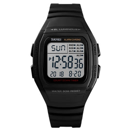 SKMEI 1278 Fashionable Outdoor 50m Waterproof Digital Watch Student Sports Wrist Watch Support 5 Group Alarm Clocks