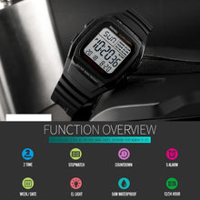 Load image into Gallery viewer, SKMEI 1278 Fashionable Outdoor 50m Waterproof Digital Watch Student Sports Wrist Watch Support 5 Group Alarm Clocks