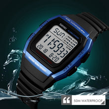 Load image into Gallery viewer, SKMEI 1278 Fashionable Outdoor 50m Waterproof Digital Watch Student Sports Wrist Watch Support 5 Group Alarm Clocks