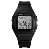 SKMEI 1278 Fashionable Outdoor 50m Waterproof Digital Watch Student Sports Wrist Watch Support 5 Group Alarm Clocks